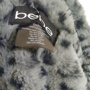 Bebe Faux Fur Infinity Scarf Leopard print